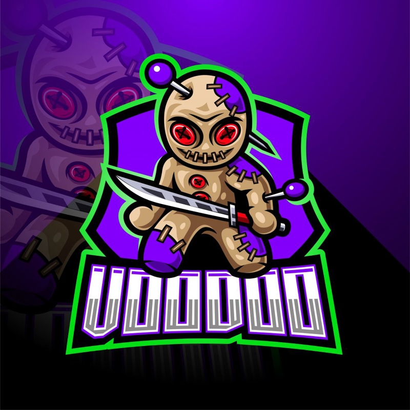 فایل لوگوی طلسم VooDoo - VooDoo Mascot Logo