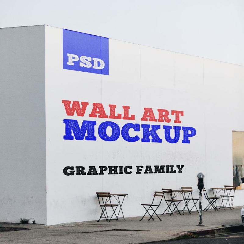 فایل ماکت هنر دیواری - Wall Art Mockup