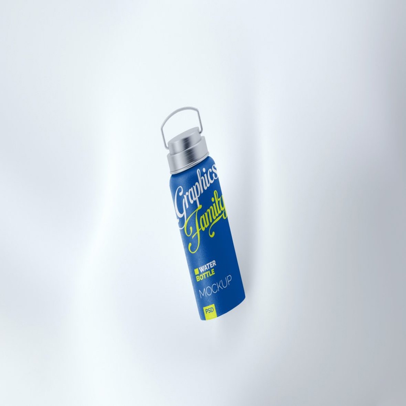 فایل ماکت طراحی بطری آب - Water Bottle Design Mockup