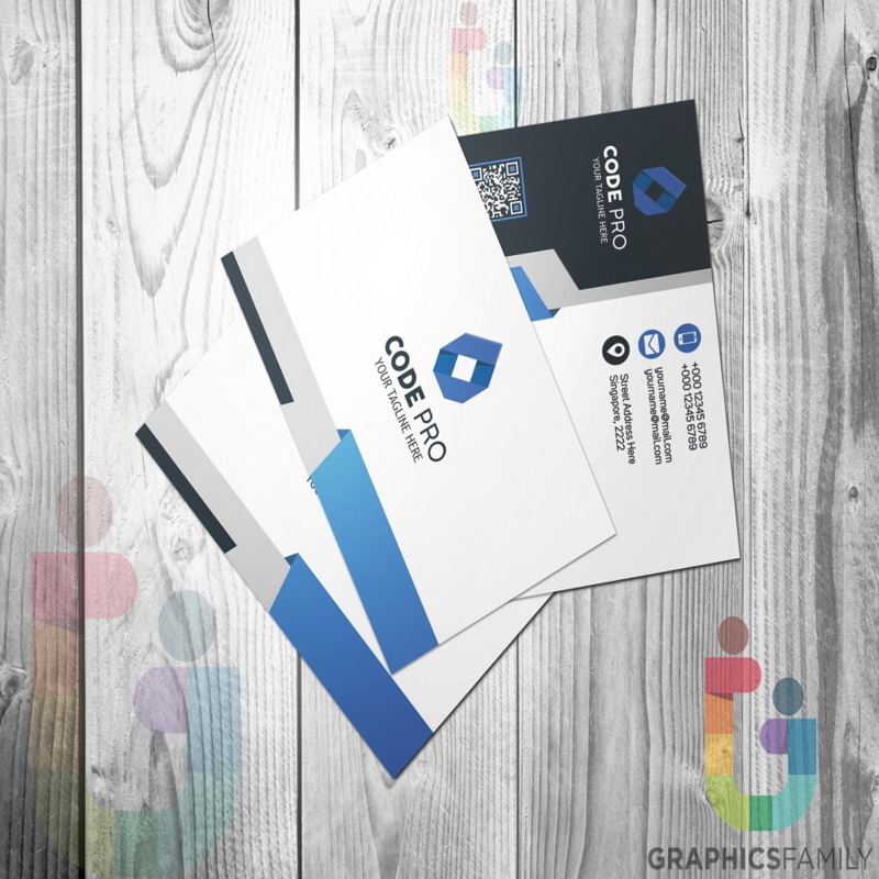 فایل طراحی کارت ویزیت برنامه نویس وب - Web Programmer Business Card Design