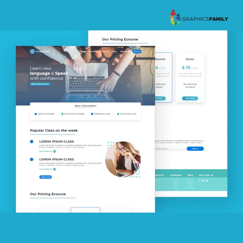 فایل وبینار، الگوی یادگیری آنلاین - Webinar, Online Learning Template
