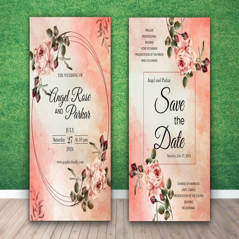 فایل طراحی کارت عروسی - Wedding Card Design