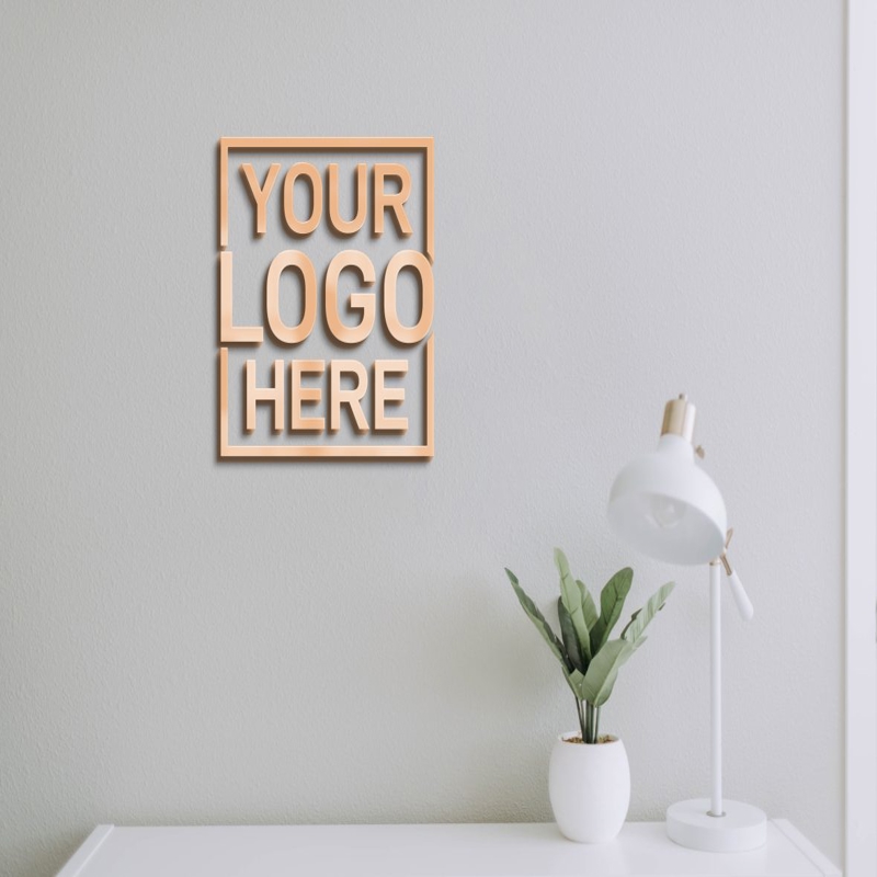 فایل موکاپ لوگو اداری میز سفید - White Desk Office Logo Mockup