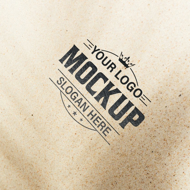 فایل موکاپ لوگو سطح سفید - White Surface Logo Mockup