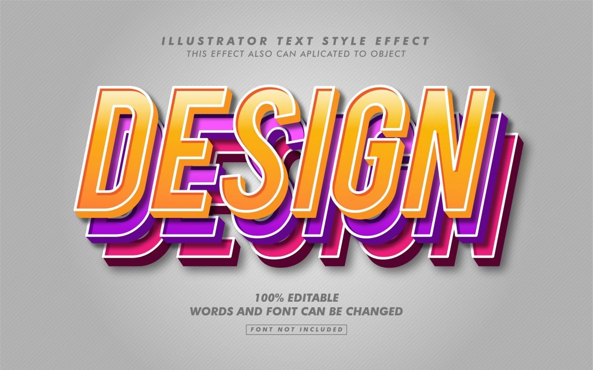 فایل افکت متن سه بعدی سه لایه - 3D Three Layer Text Effect