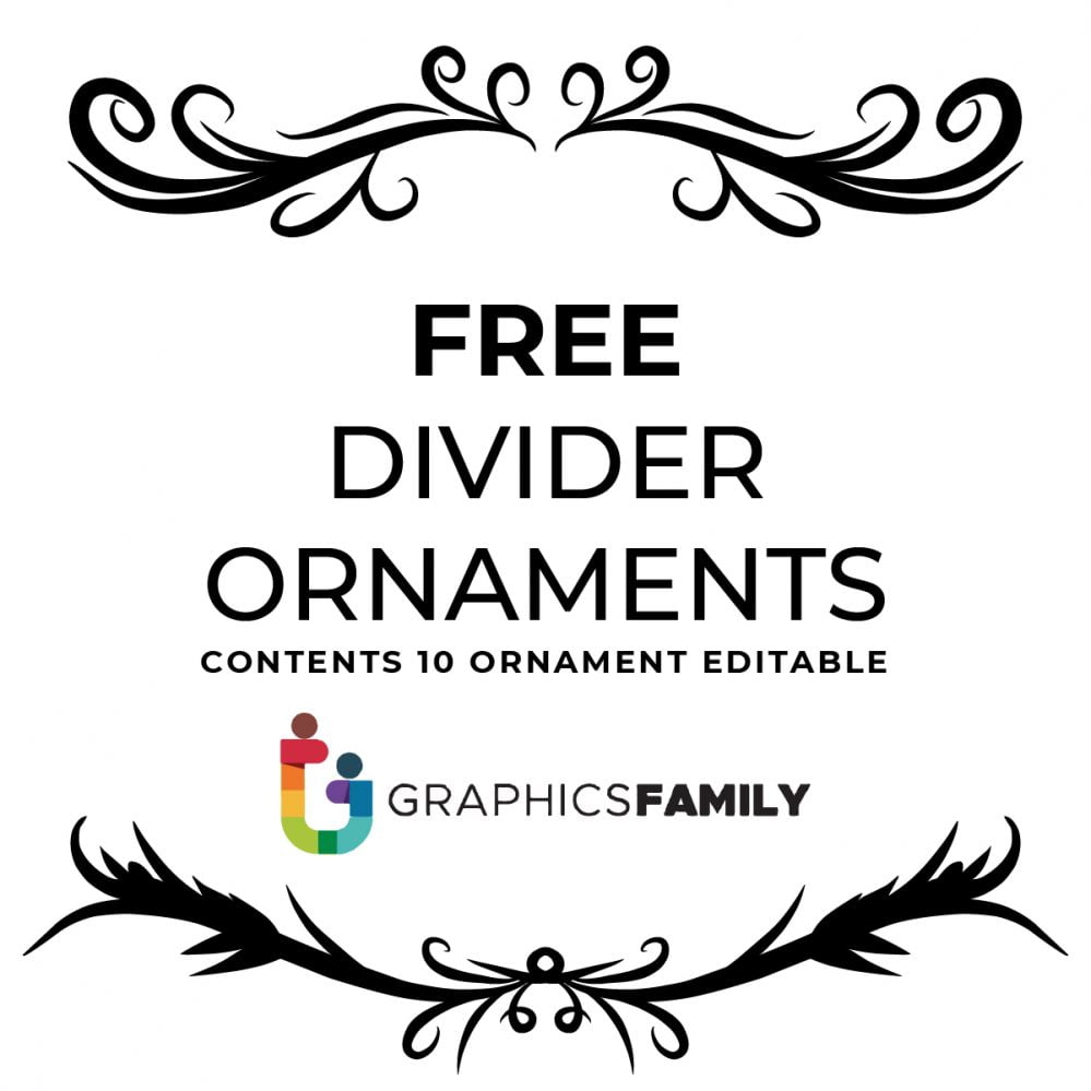 فایل 10 وکتور جداکننده تزئینی دست‌ساز بسته 1 - 10 Hand Drawn Ornament Divider Vector Pack 1