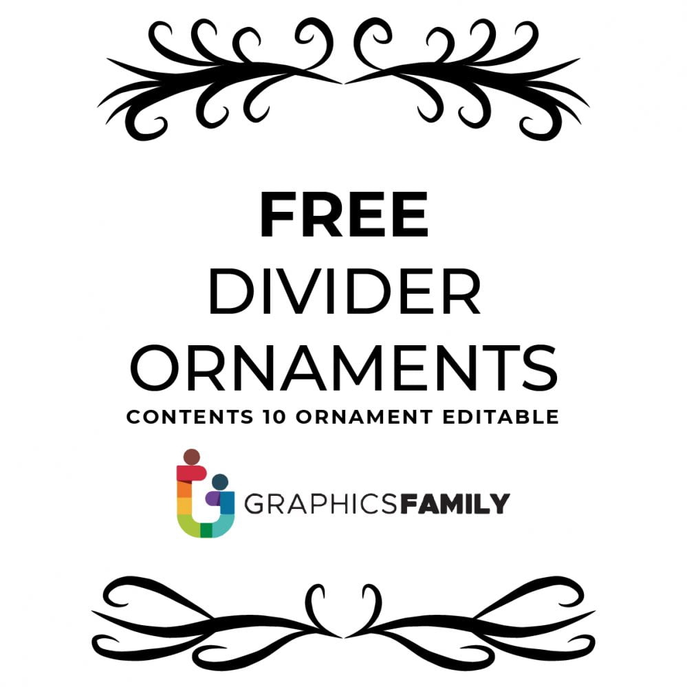 فایل 10 وکتور جداکننده تزئینات دست‌ساز بسته 5 - 10 Hand Drawn Ornament Divider Vector Pack 5