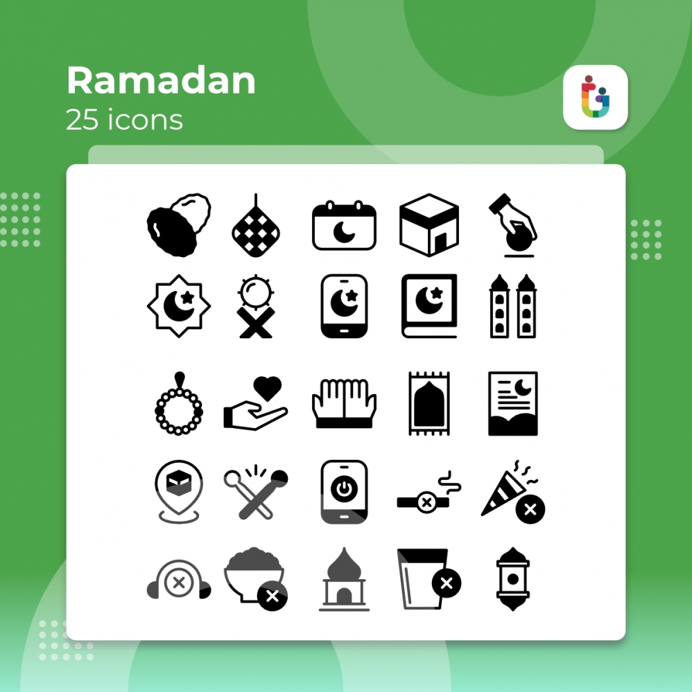 فایل ۲۵ تا از بهترین نمادهای ماه رمضان - 25 Best Icons of Ramadan