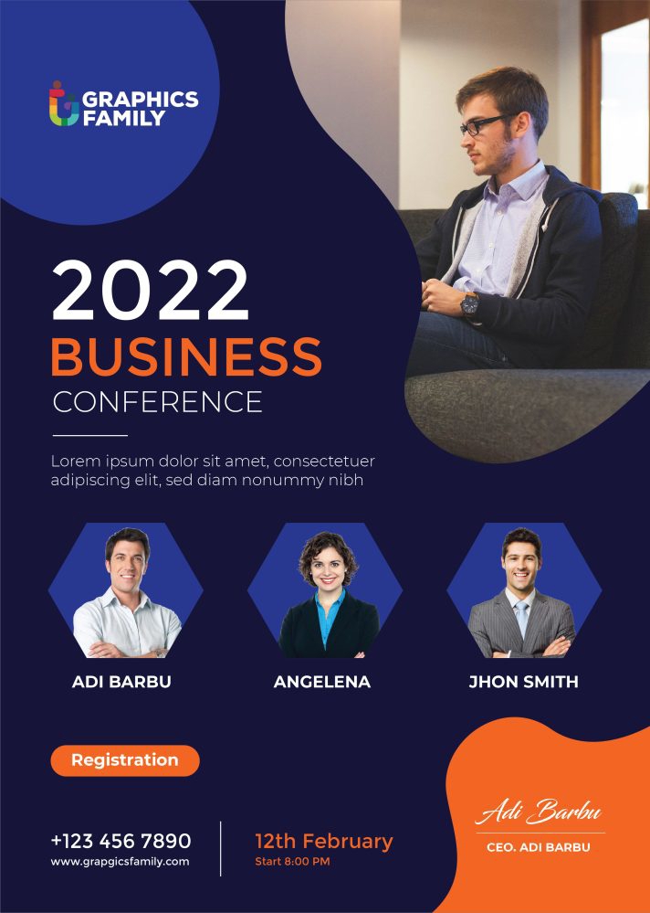 فایل الگوی بروشور وبینار A4 - A4 Webinar Flyer Template