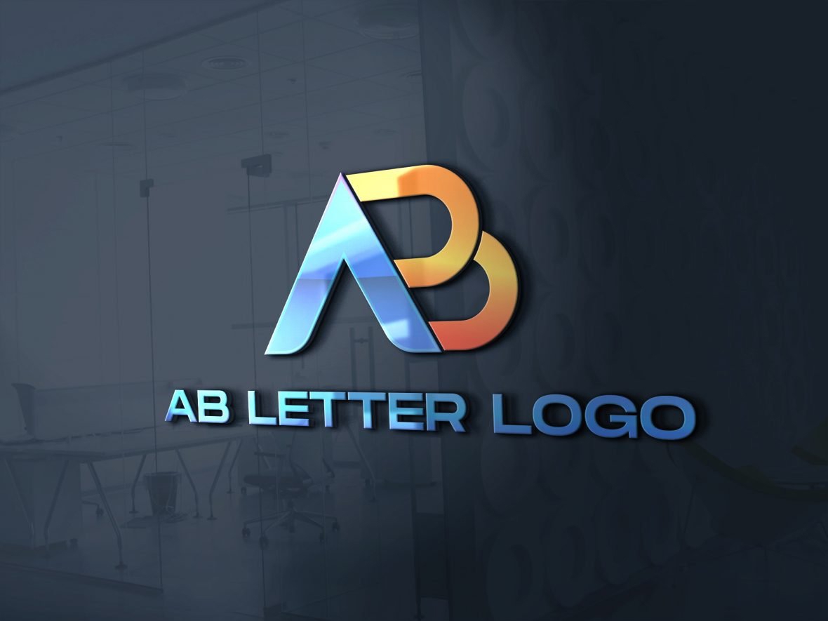 فایل وکتور لوگو و آیکن - AB Logo Design Vector