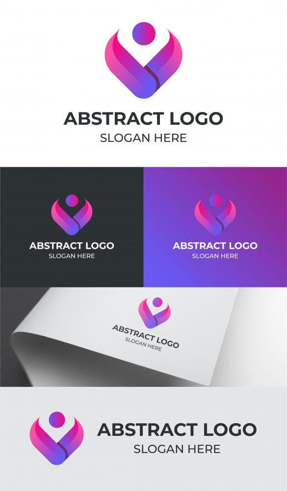 فایل الگوی لوگوی انتزاعی - Abstract Logo Template