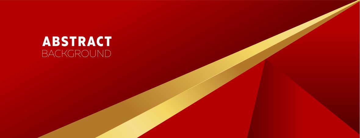 فایل طرح پس زمینه قرمز انتزاعی با خطوط طلایی مدرن - Abstract red background design with modern golden lines