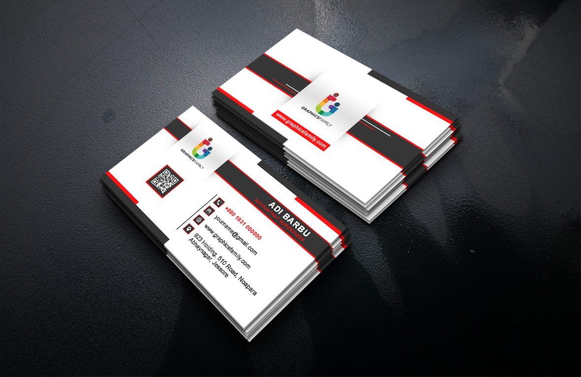 فایل طرح لایه باز کارت ویزیت حسابدار سرپرست (psd) - Accountant Supervisor Business Card Design Template psd
