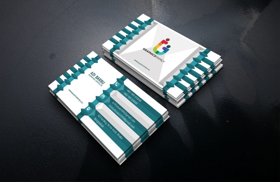 فایل طرح لایه باز کارت ویزیت حسابدار حسابداری PSD - Accounting Controller Business Card design Template PSD