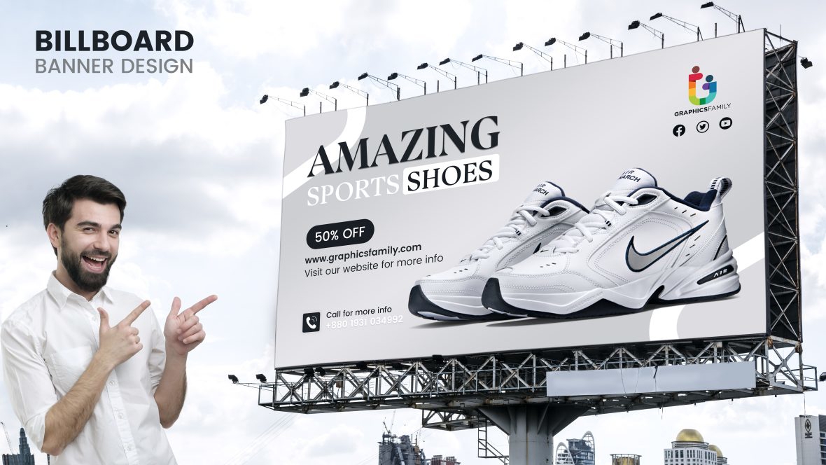 فایل طراحی بنر بیلبورد تبلیغاتی - Advertising Billboard Banner Design