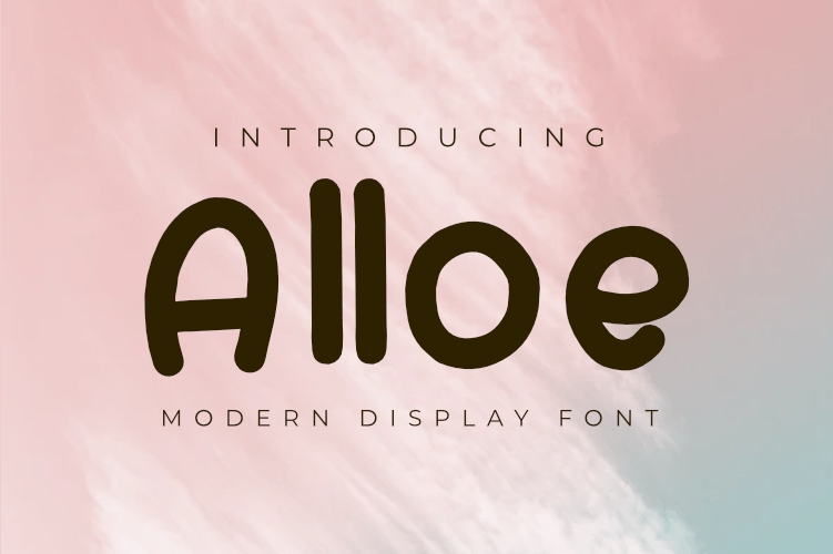 فایل فونت نمایش مدرن آلوئه - Alloe Modern Display Font