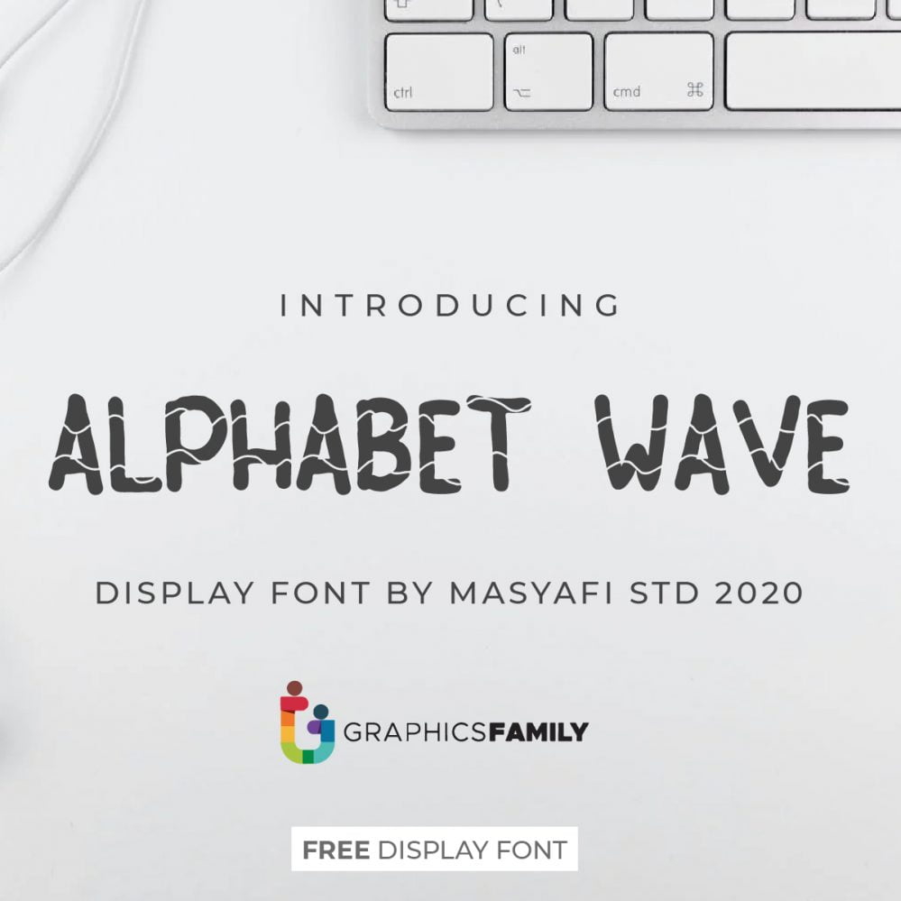 فایل فونت موج الفبا - Alphabet Wave Font