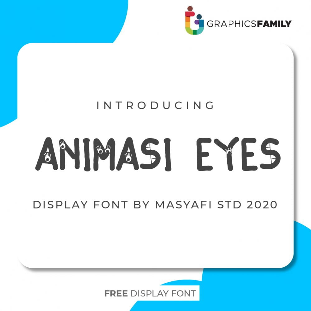 فایل فونت چشم‌های انیماسی - Animasi Eyes Font