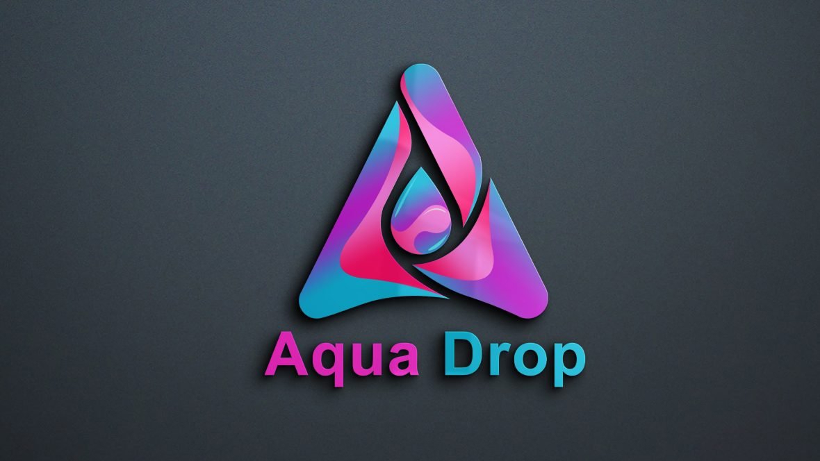 فایل لوگو قطره آبی - Aqua Drop Logo