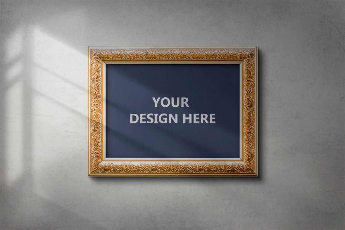 فایل ماکت قاب نقاشی هنری - Art Painting Frame Mockup