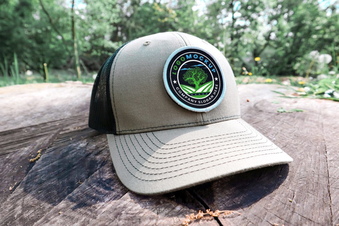 فایل موکاپ لوگو کلاه بیسبال - Baseball Cap Logo Mockup