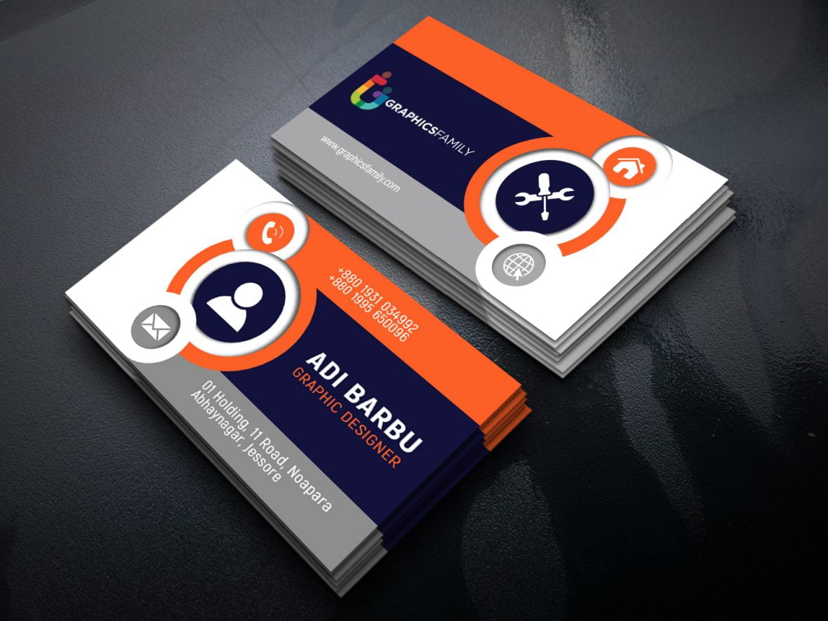 فایل دانلود طرح کارت ویزیت زیبا و شیک - Beautiful & Elegant Business Card Design Download
