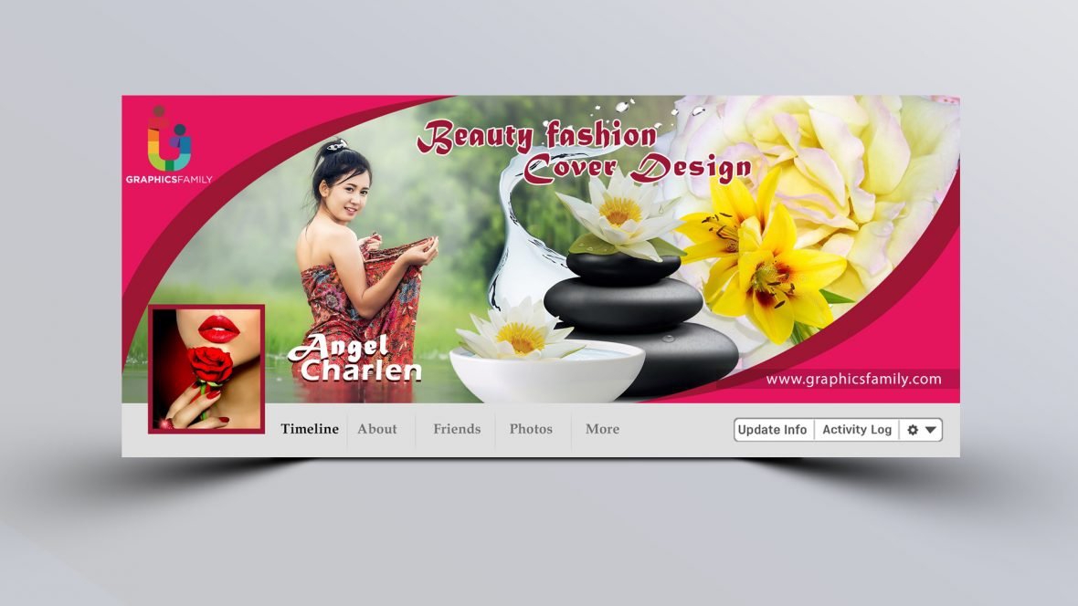 فایل قالب PSD کاور فیسبوک مد و زیبایی - Beauty Fashion PSD Facebook Cover Template