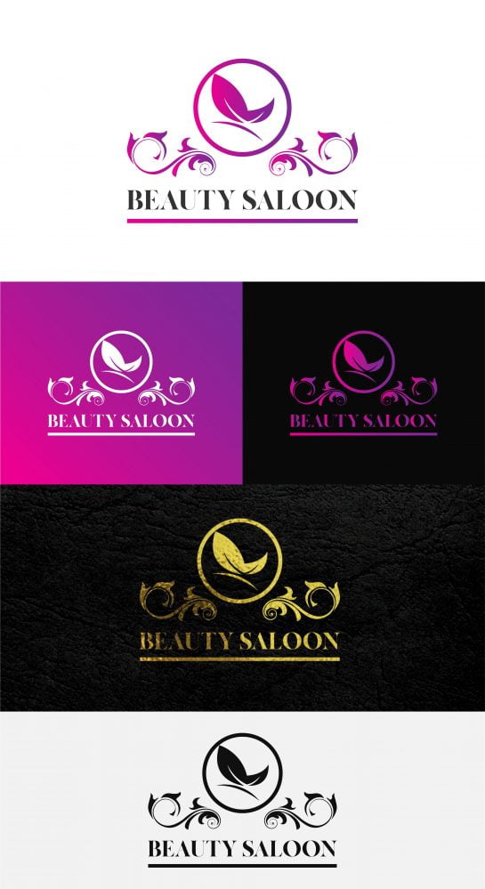 فایل طراحی لوگو سالن زیبایی - Beauty Saloon Logo Design