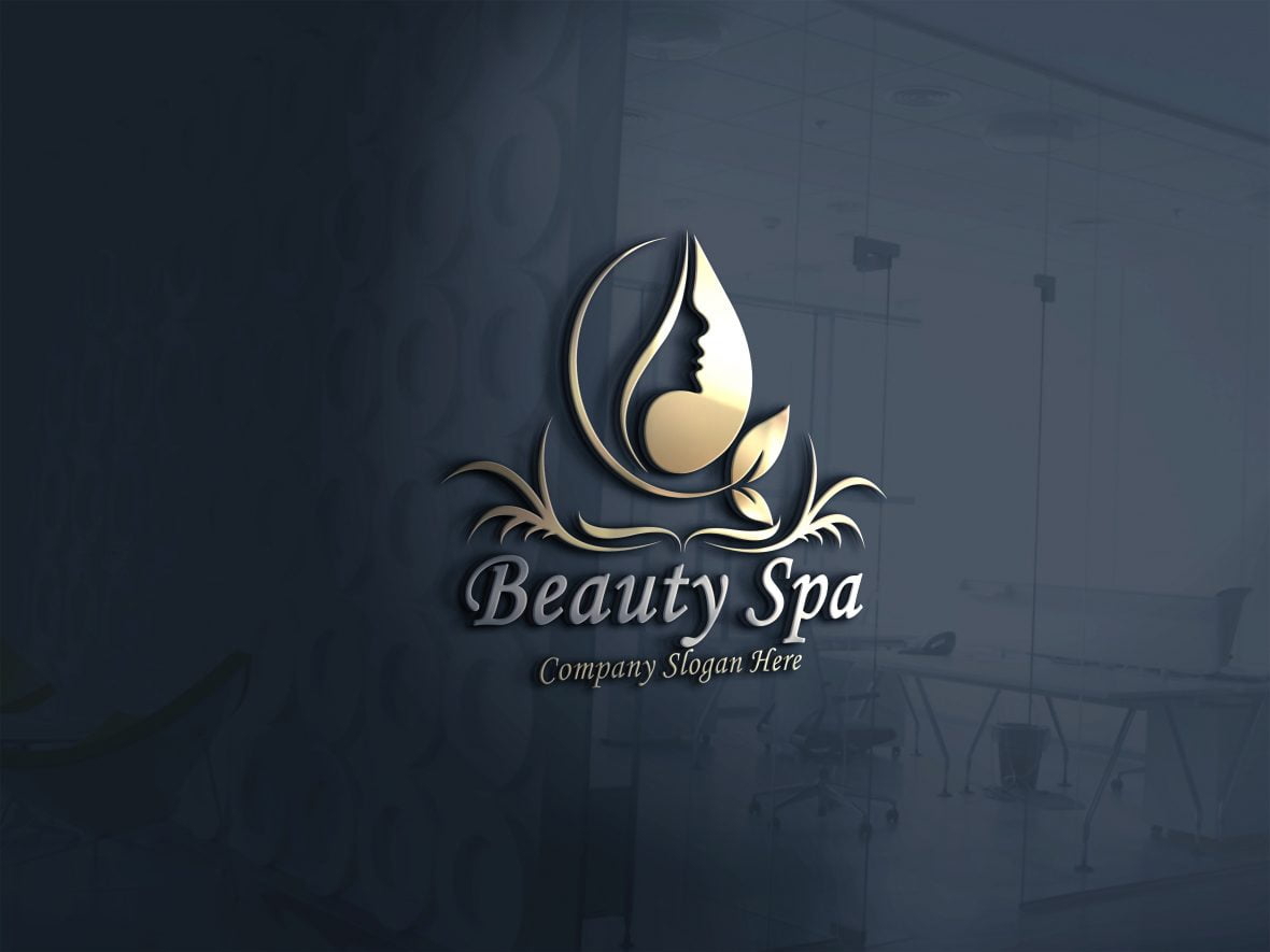 فایل طرح PSD لوگو زیبایی و اسپا - Beauty&Spa Logo Design PSD