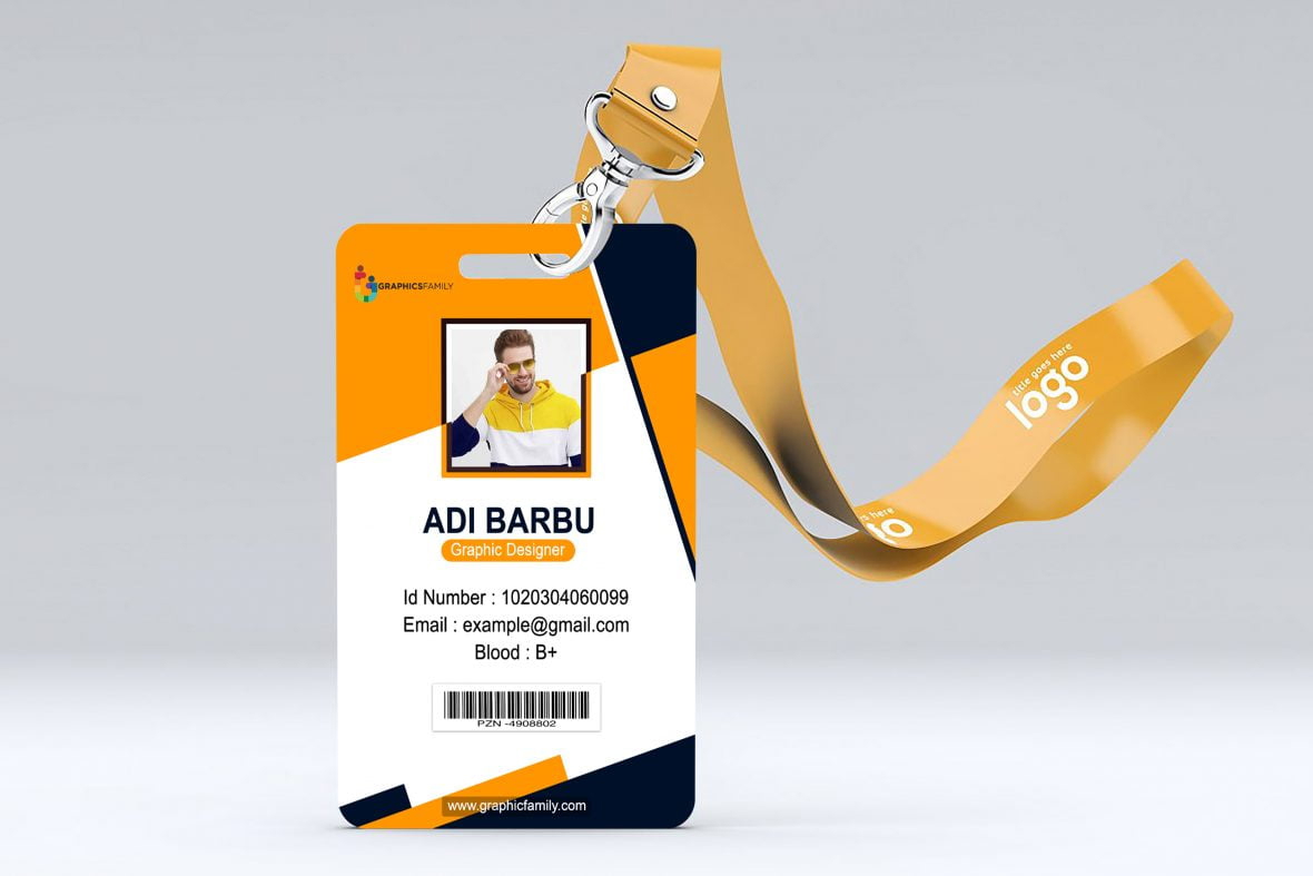 فایل طرح لایه باز کارت شناسایی کارمندی PSD - Best Employee Id Card Design PSD