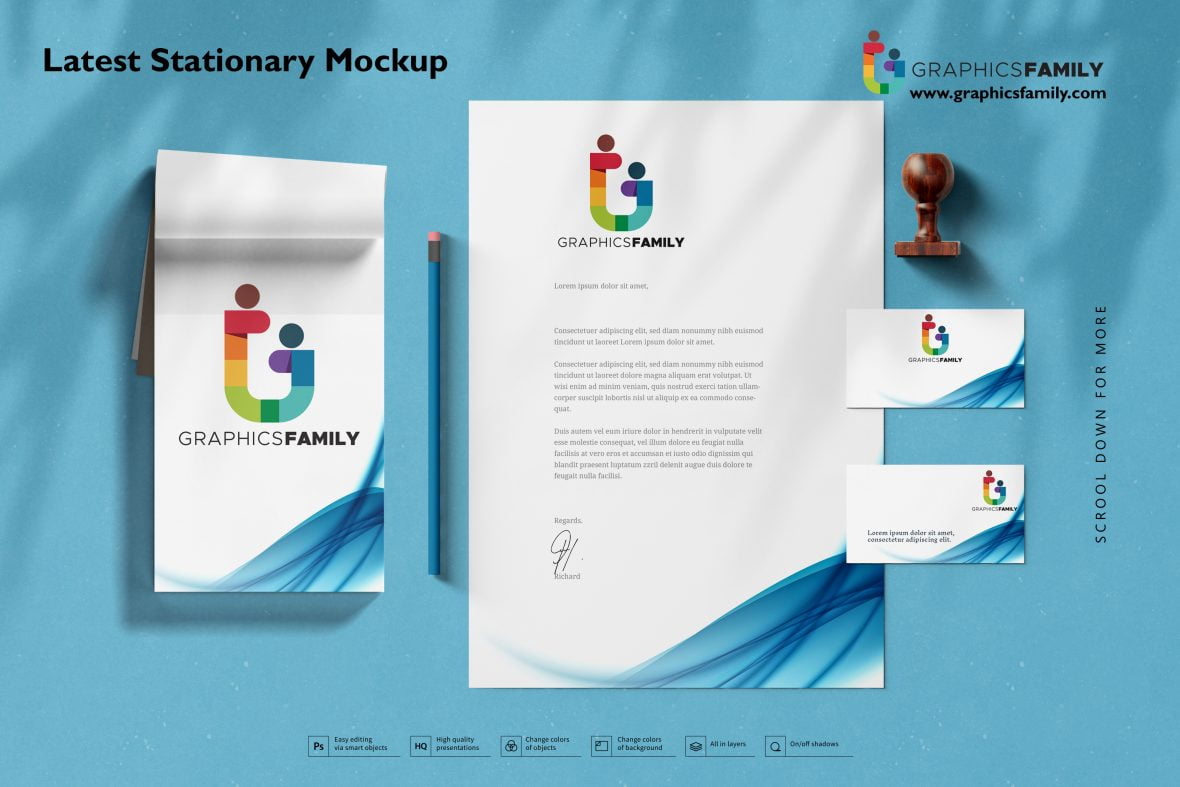 فایل بهترین ماکت لوازم التحریر - Best Stationery Mockup
