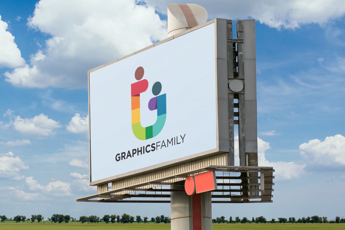 فایل موکاپ بیلبورد بزرگ فضای باز - Big Outdoor Billboard Mockup