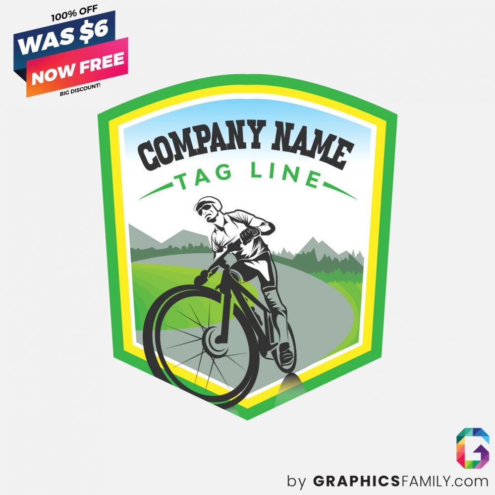 فایل لوگو دوچرخه سواری - Bike Riding Logo