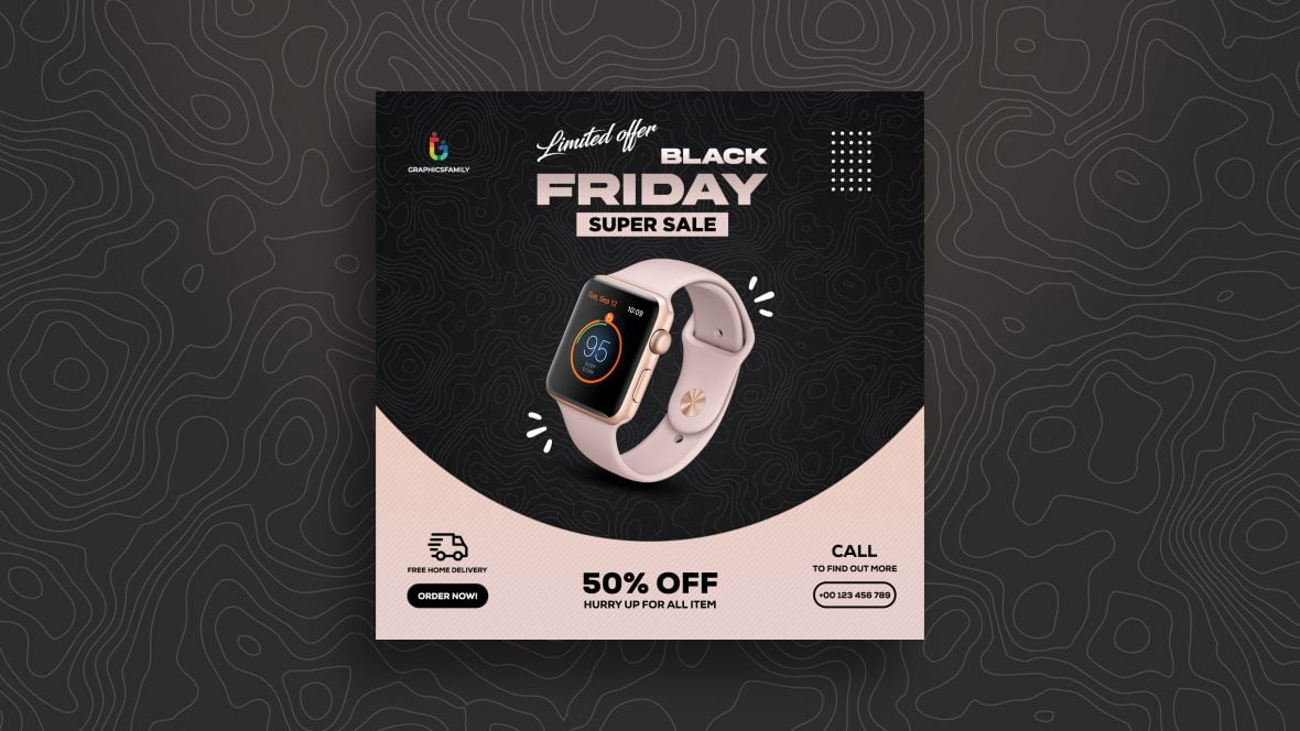فایل الگوی بنر فروش جمعه سیاه - Black Friday Sale Banner Template
