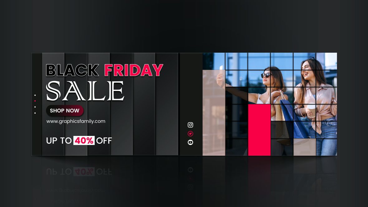 فایل طراحی بنر وب جمعه سیاه - Black Friday Web Banner Design