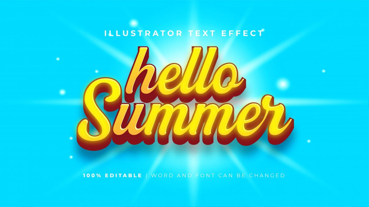 فایل افکت متن زرد درخشان پررنگ - Bold Glowing Yellow Text Effect