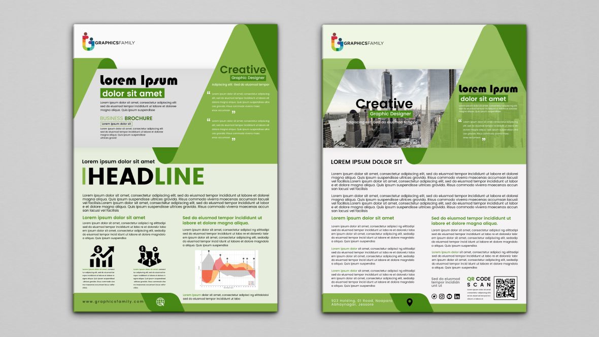 فایل بروشور طراحی قالب تصویر برداری - Brochure design template vector image