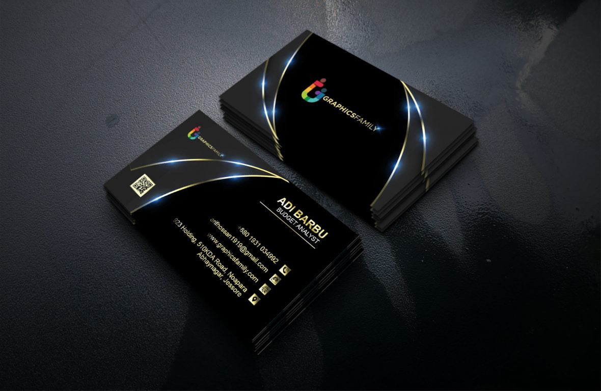 فایل قالب کارت ویزیت تحلیلگر بودجه psd - Budget Analyst Business Card Template psd