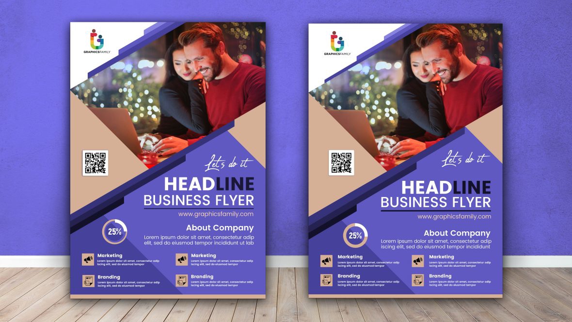 فایل طراحی بروشور تجاری A4 - Business A4 Flyer Design