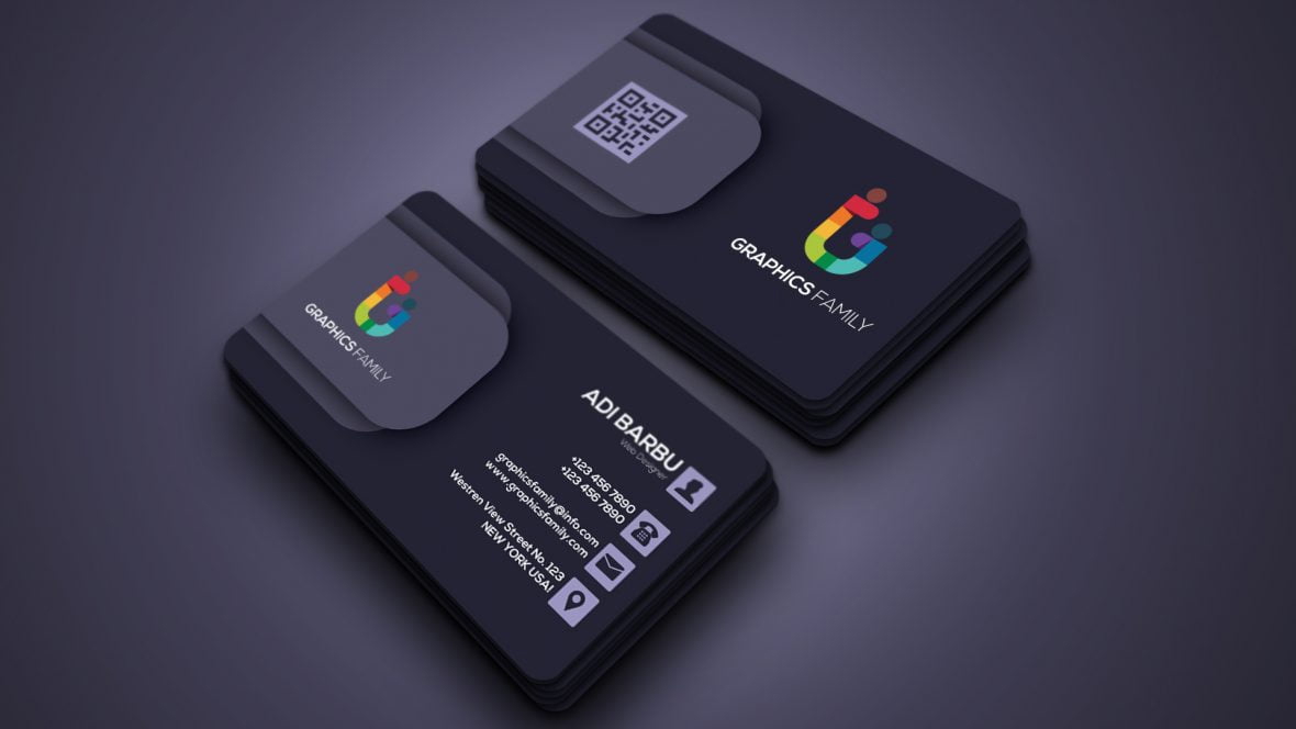 فایل قالب PSD طرح کارت ویزیت - Business Card Layout PSD Template