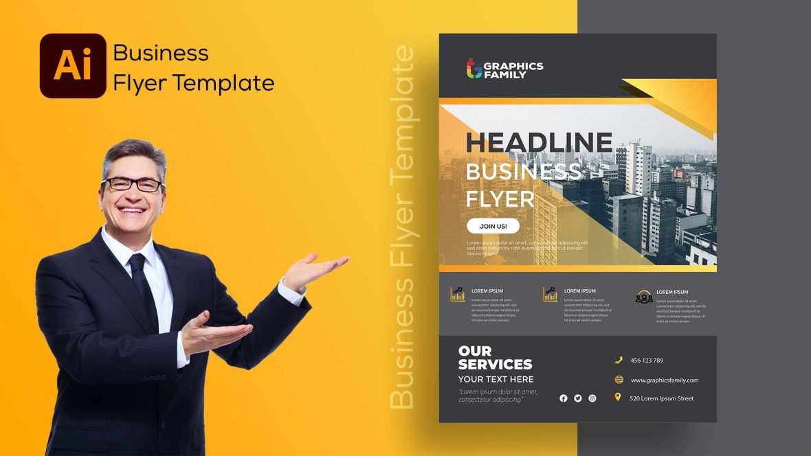 فایل الگوی بروشور تجاری - Business Flyer Template