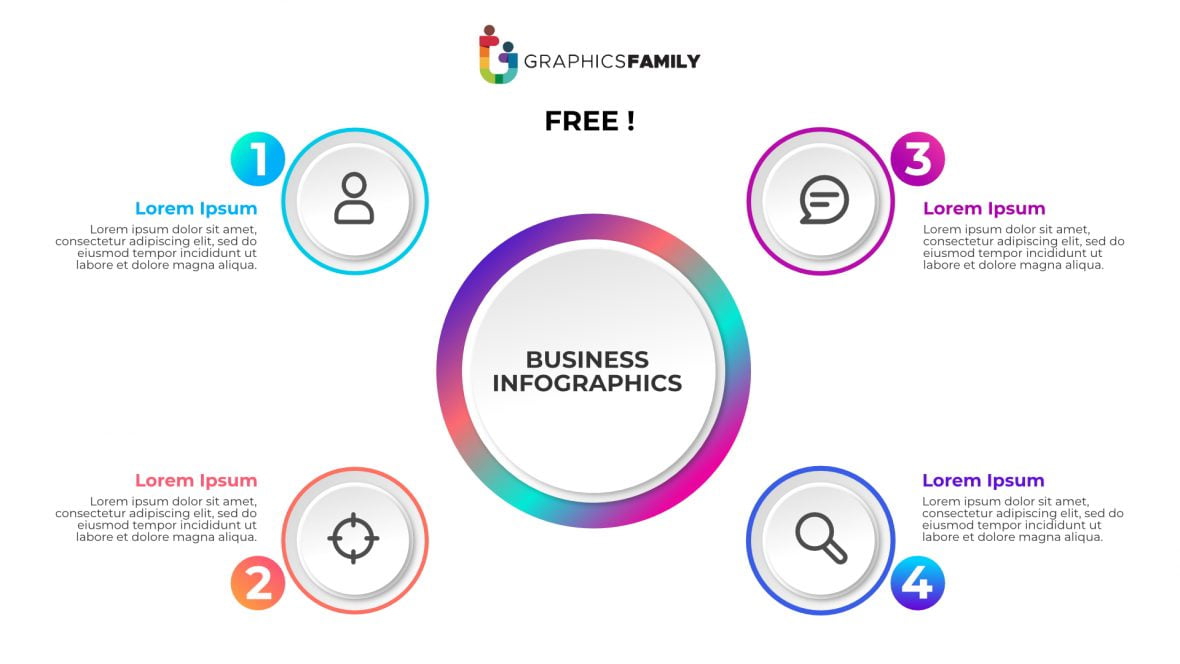 فایل الگوی اینفوگرافیک تجاری - Business Infographics Template