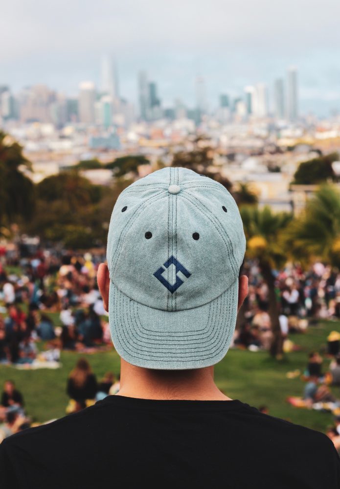 فایل موکاپ لوگو کلاه برعکس - Cap Backward Logo Mockup