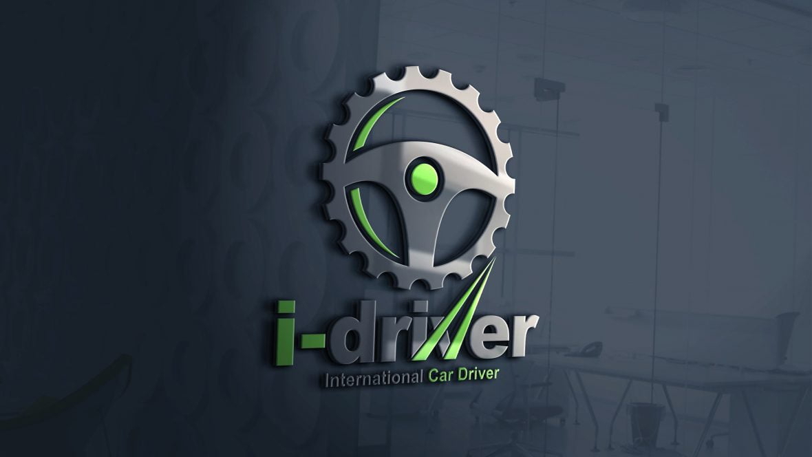 فایل طراحی لوگو راننده خودرو - Car Driver Logo Design