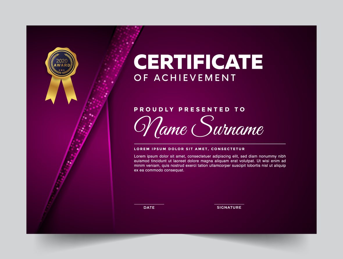 فایل الگوی گواهی تقدیر - Certificate of Appreciation Template