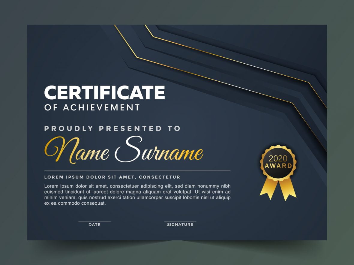 فایل الگوی گواهی یا دیپلم - Certificate Or Diploma Template