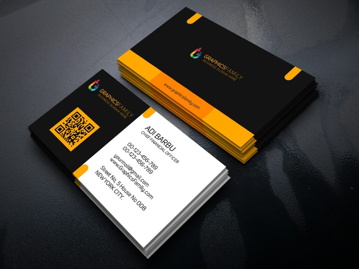 فایل طرح PSD کارت ویزیت مدیر ارشد مالی - Chief Financial Officer PSD Business Card Template