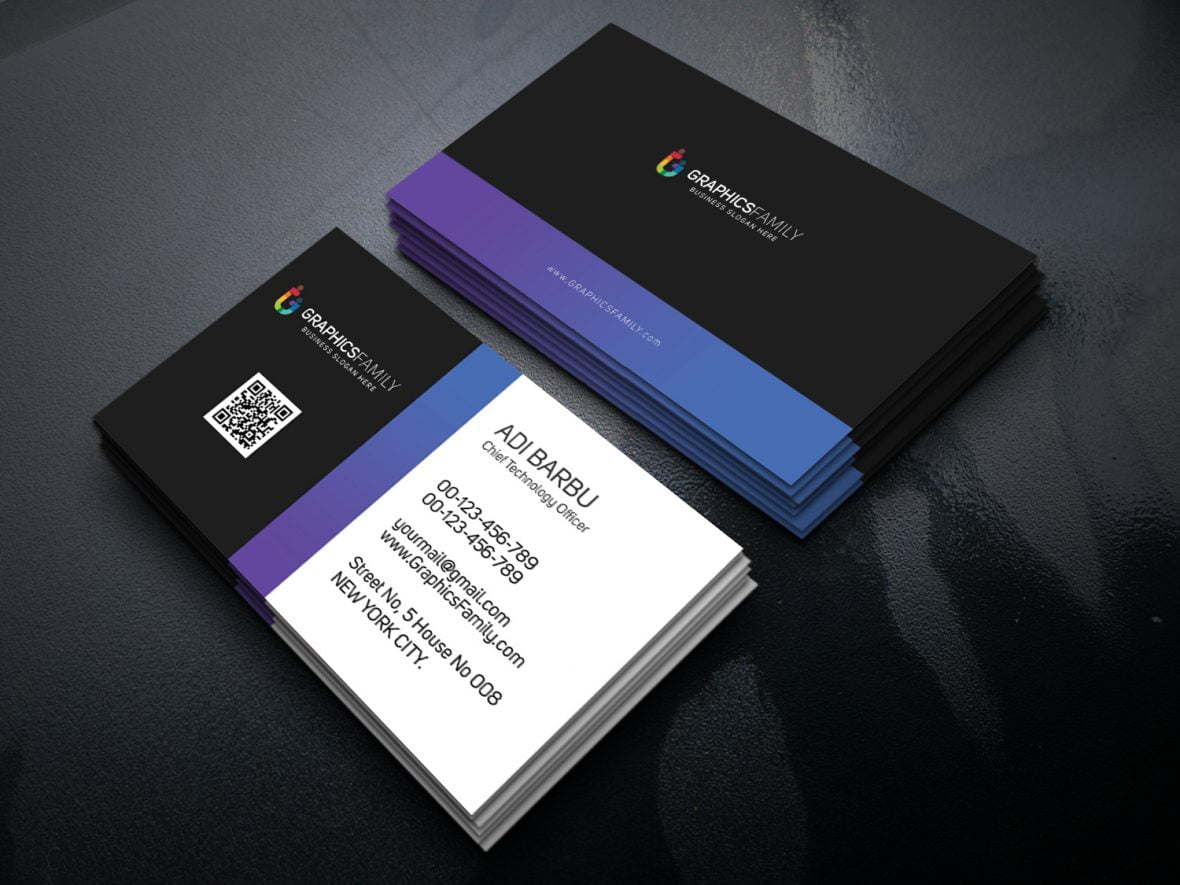 فایل قالب PSD کارت ویزیت مدیر ارشد فناوری - Chief Technology Officer PSD Business Card Template