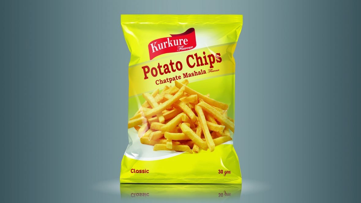 فایل الگوی طراحی بسته چیپس - Chips Package Design Template
