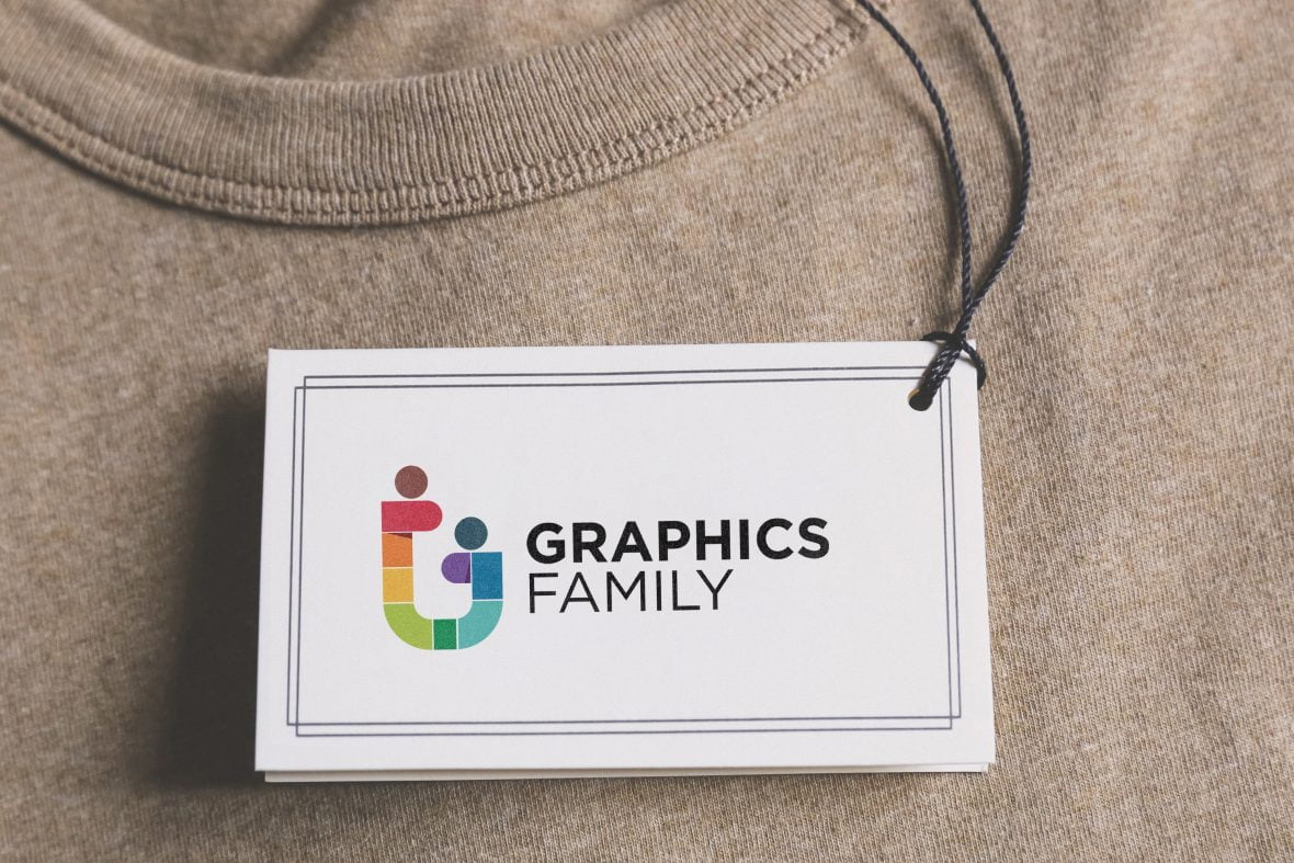 فایل موکاپ لوگو برچسب پارچه - Cloth Tag Logo Mockup
